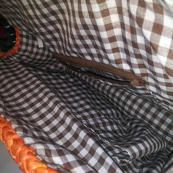 Matt & Nat Vegan Straw Purse Handbag Coral - Picture 7 of 7